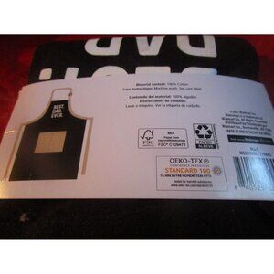 Mainstays Dad Apron Black Tan Best Dad Ever Birthday Fathers Day Christmas Gift